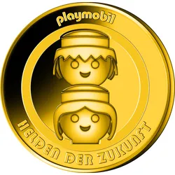 Goldprägung Playmobil - Helden der Zukunft