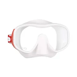 Mares Juno - Maske - rot/weiß