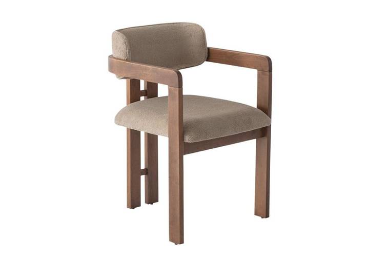 JVmoebel Esszimmerstuhl Stuhl Modern Braun Elegant Esszimmerstuhl Polsterstuhl Lehnstuhl, Made in Europa