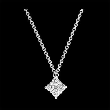 Edenly Halskette Frische - Dina - 18 Karat WeiÃŸgold und Diamanten