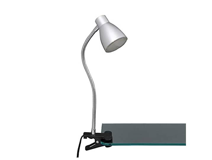LED Klemmleuchte, Klemmspot, Klemmlampe, LED Platine, 3 Watt, 200 Lumen, Flexarm, titanfarbig