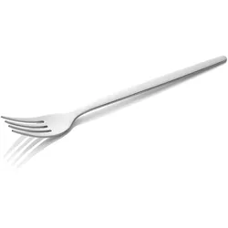 24x Menügabel ALEX SILVER, Edelstahl poliert, matte PVD Beschichtung, 21 cm, Chromnickelstahl 18/10
