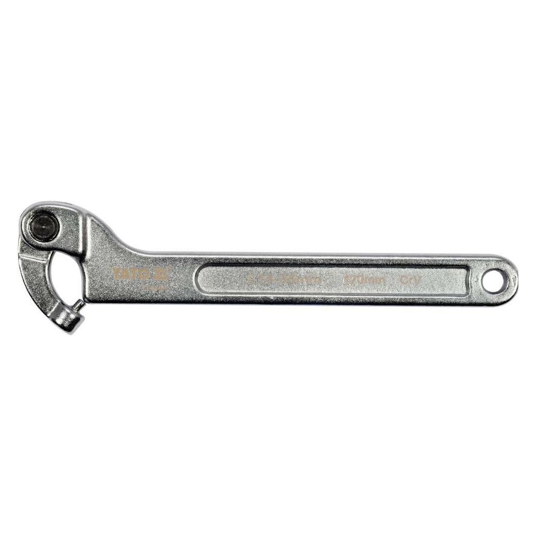 Yato Profi verstellbarer Gelenk-Hakenschlüssel mit Zapfen für Kreuzlochmutter Auswahl 15-180mm Gelen (15 mm, 16 mm, 17 mm, 18 mm, 19 mm, 20 mm, 21 mm, 22 mm, 23 mm, 24 mm, 25 mm, 26 mm, 27 mm, 28 mm, 29 mm, 30 mm, 31 mm, 32 mm, 33 mm, 34 mm, 35 mm) (YT-01675)