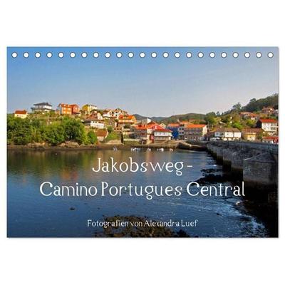 Jakobsweg - Camino Portugues Central (Tischkalender 2027 DIN A5 quer), CALVENDO Monatskalender