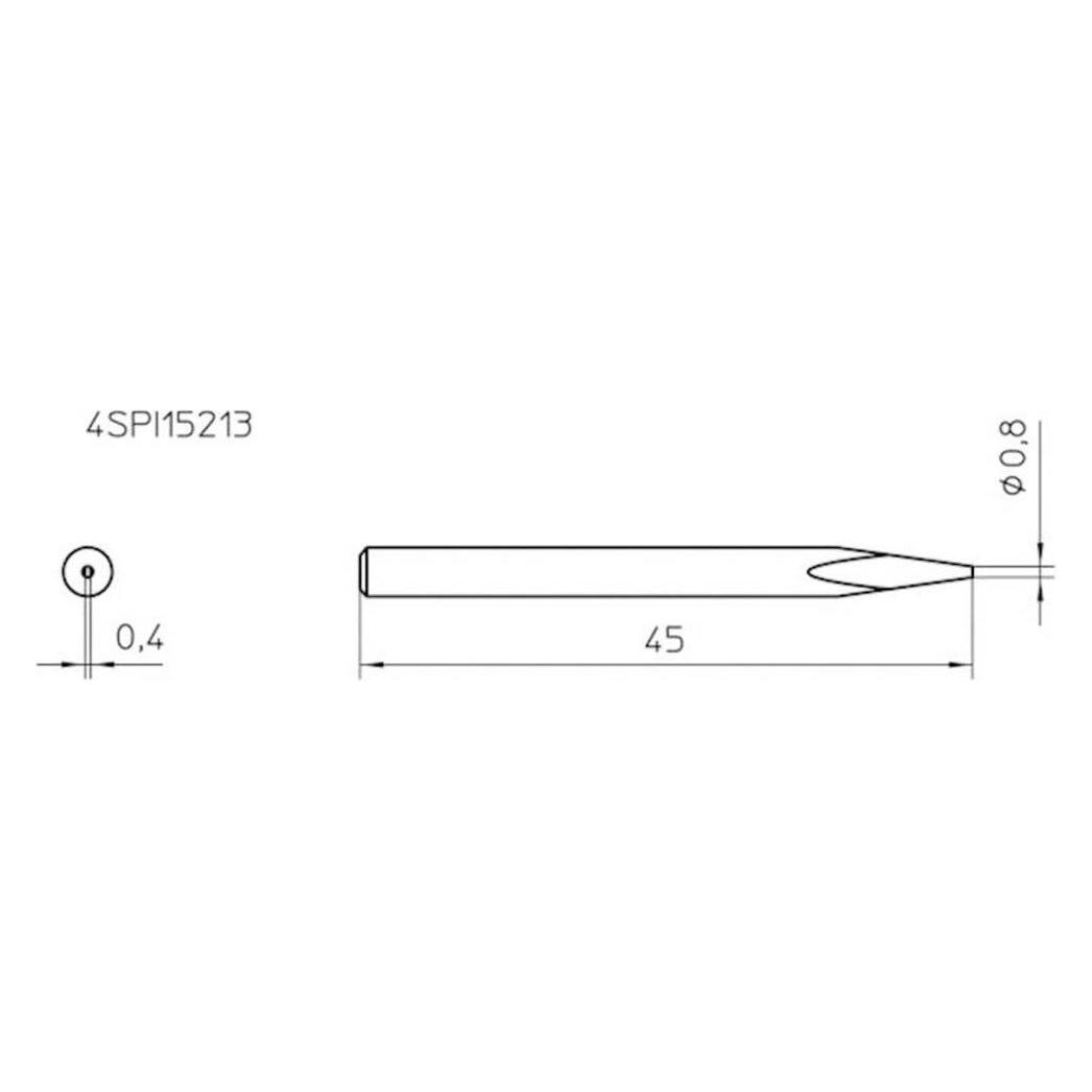 Weller Erem Lötspitze Nadelform 4SPI15213-1 Spitzen-Grösse 0.8 mm Inhalt 1 St. (Lötspitze) (4SPI15213-1)