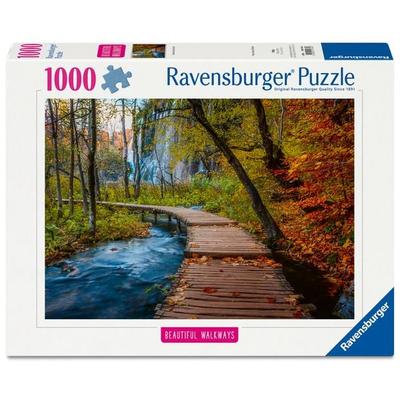 Erwachsenenpuzzle 1000 Teile - Herbstlicher Waldweg