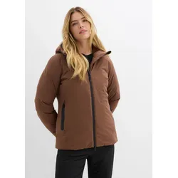 bonprix Skijacke mit Schneefang, braun, Gr.36, Skijacke, mit Schneefang