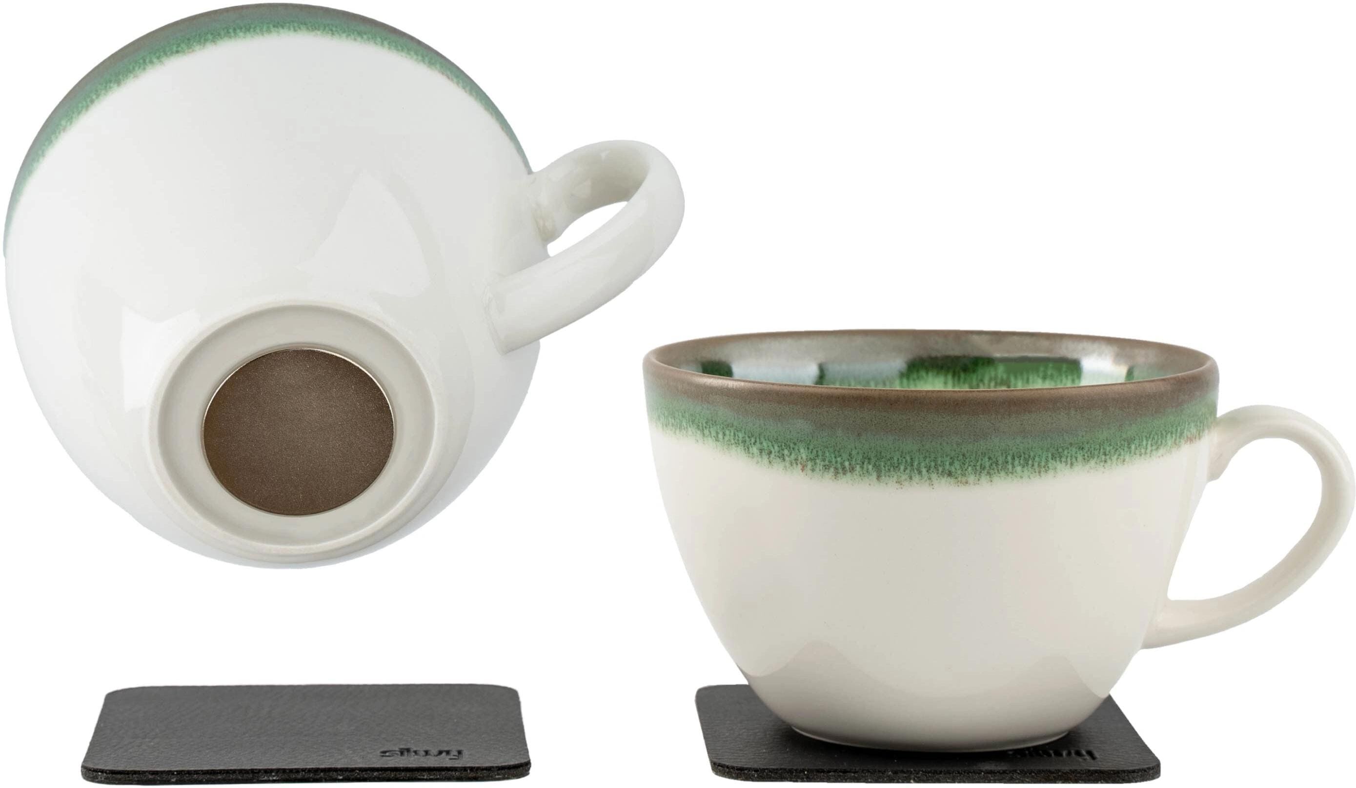 Tasse, beige (natur), SILWY MAGNETIC SYSTEM, Trinkgefässe, Porzellan, Tasse natur Einheitsgröße