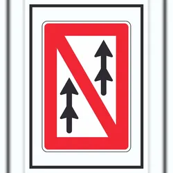 HB-Druck überholverbot für Verbände Symbol A5 (148x210mm)