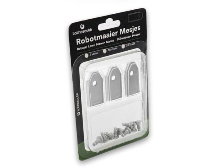 90x To the South® Robotmaaier Mesjes staal geschikt voor Florabest FMR600 A1 (Lidl Robotmaaier) - 90 stuks