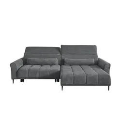 Ecksofa mit elektrischer Sitztiefenverstellung  ¦ grau ¦ Maße (cm): B: 277 H: 80 T: 179.0
