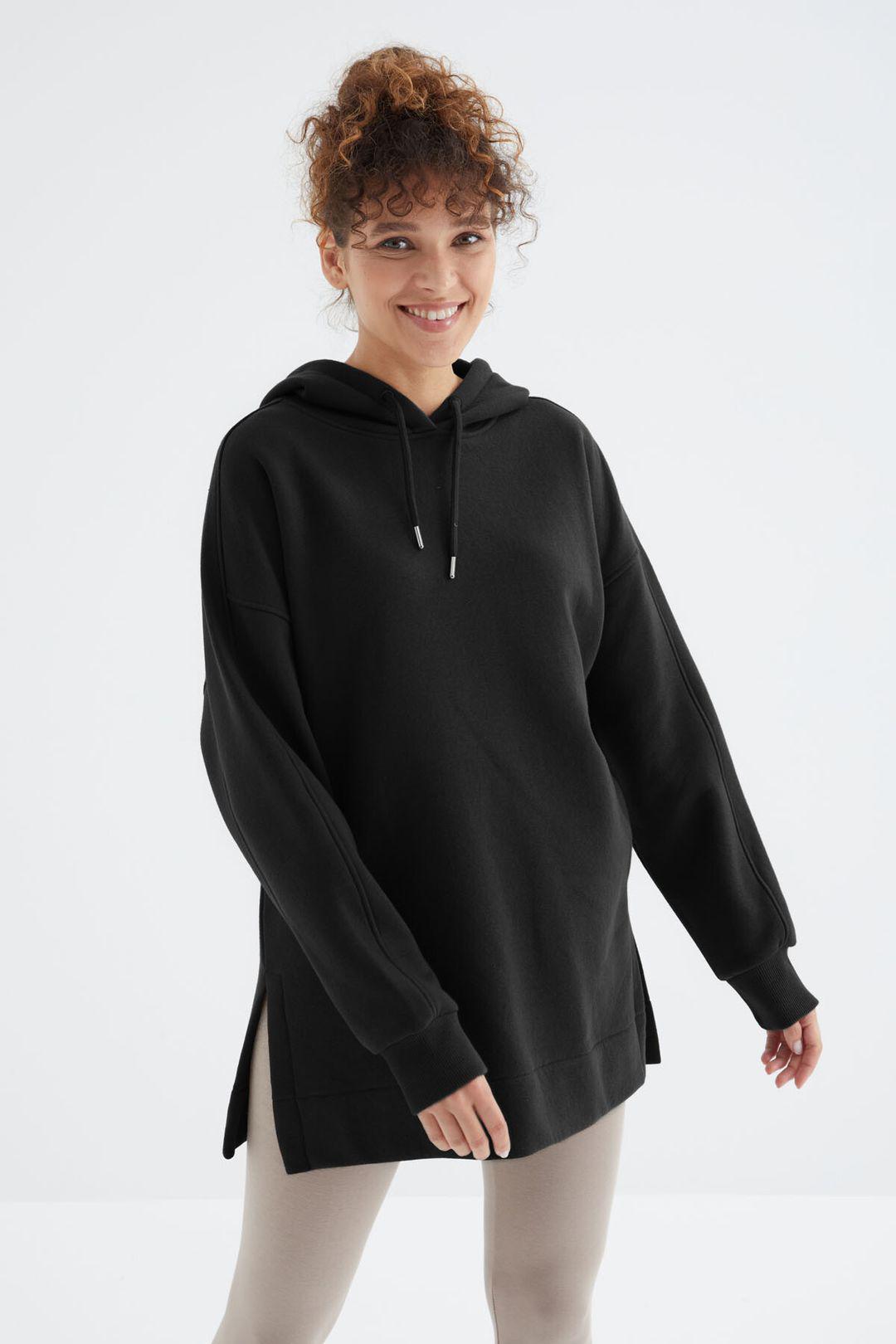 Übermaß Kapuzenpullover mit Tasche