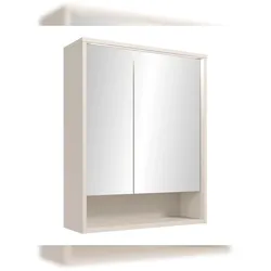 moebel-dich-auf Badezimmer Spiegelschrank CASTELLO kaschmir Badmöbel 60 cm breit