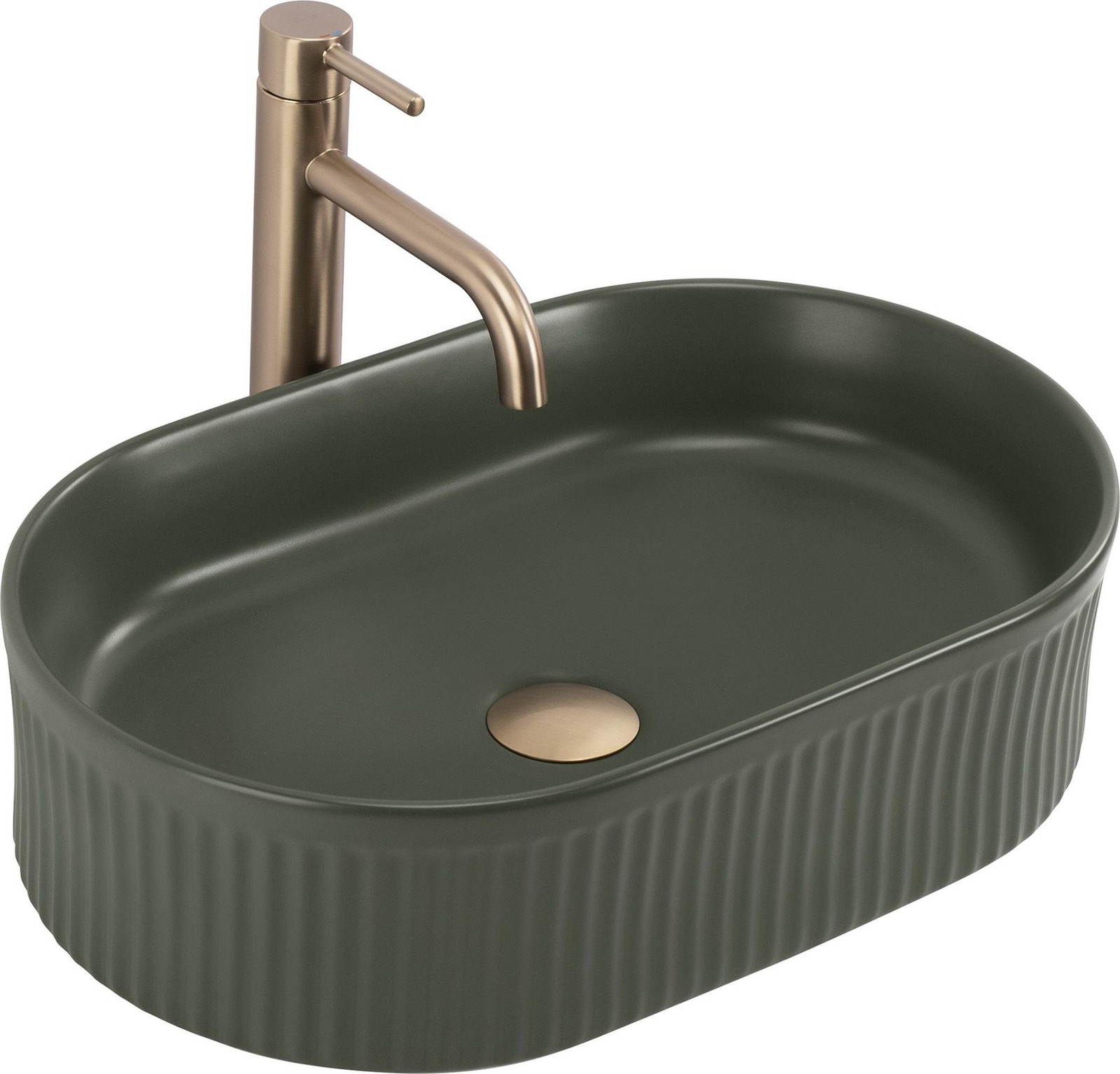 Rea Opzetwastafel Vanda Olive Matt