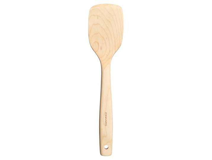 Fiskars Folken Spatule\, Spatule pour Ustensiles de Cuisine\, Longueur 30 cm\, Bois d'Érable Certifié FSC\, 1075687
