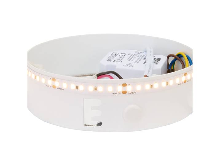 Basis Echoes Metall weiss D: 13cm, 7W LED - LED - Lichtfarbe: Warmweiss- LED Energiesparlampe