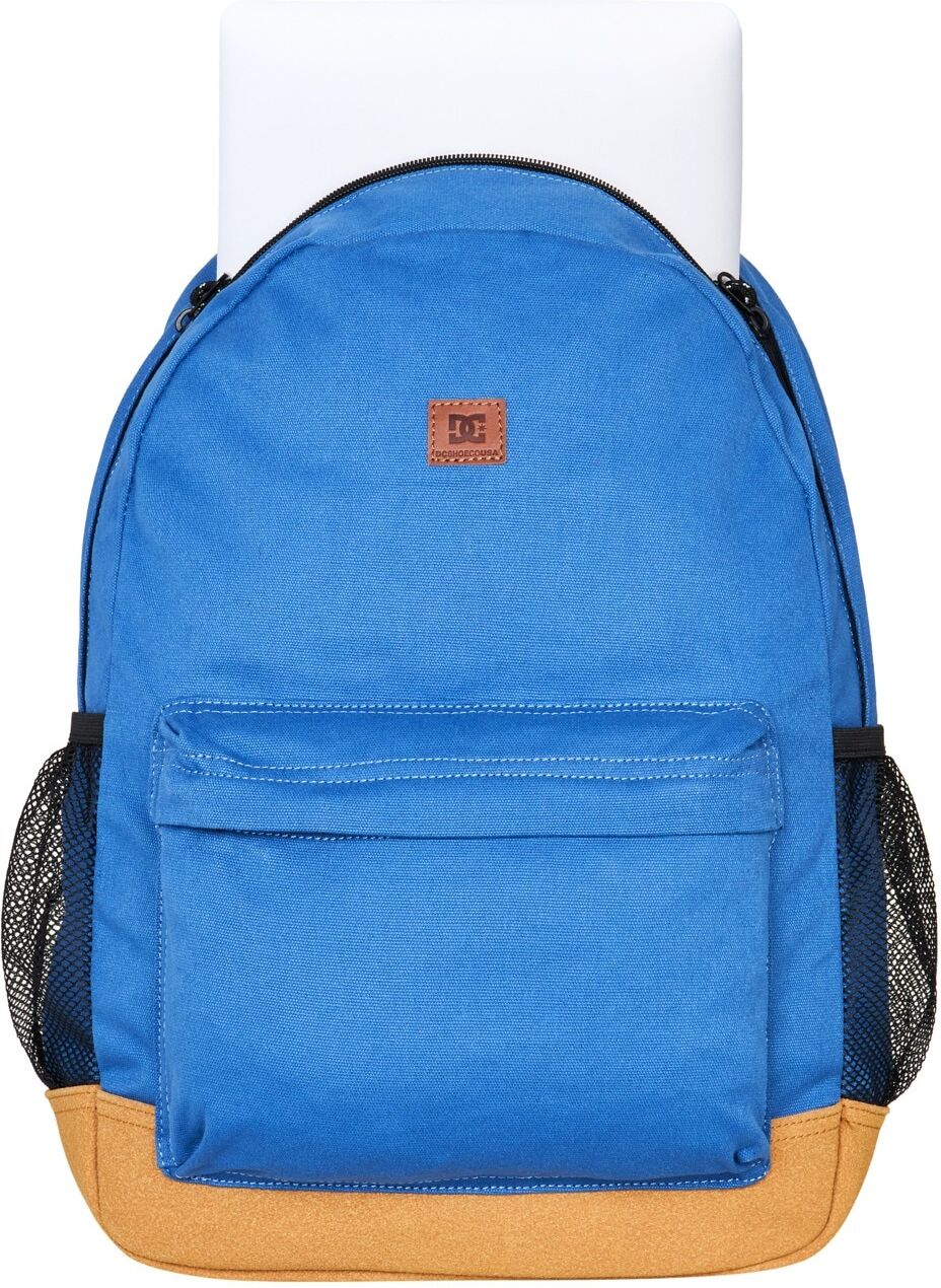 Tagesrucksack DC SHOES "Backsider Canvas", Herren, blau (schwarz denim), Baumwolle, Rucksäcke Tagesrucksack