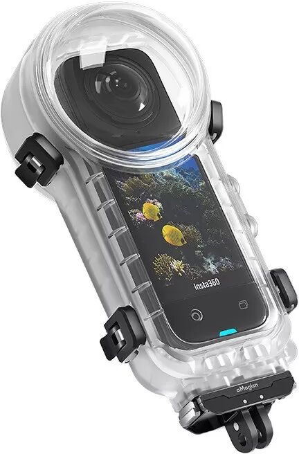INF Schnellverschluss Unsichtbares Tauchgehäuse kompatibel mit Insta360 X4 - 50m Wasserdicht