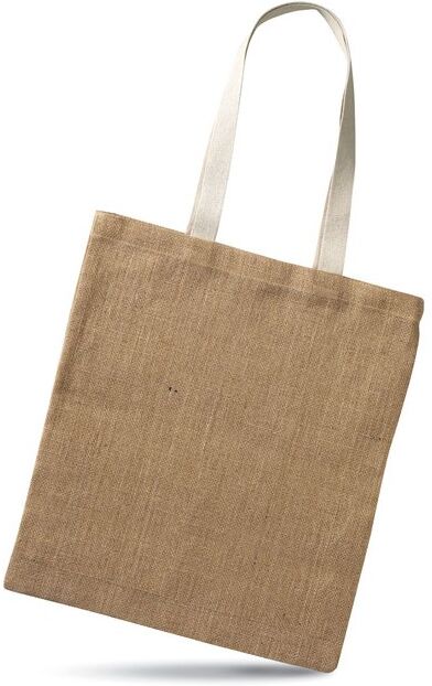 Sac à provisions publicitaire en jute JUHU beige