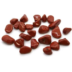 Bag of 24 Small African Tumble Stones - Jasper - Red