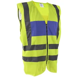 Dönges, Warnweste, Signalweste, ohne Aufdruck, gelb/blau