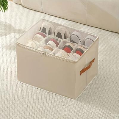 Uplifted Goods Foldable Oxford Fabric Professional Shoe Organizer white