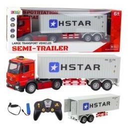 Lean Toys Ferngesteuerter RC Container Truck 6CH 270° Wendewinkel (66583804)