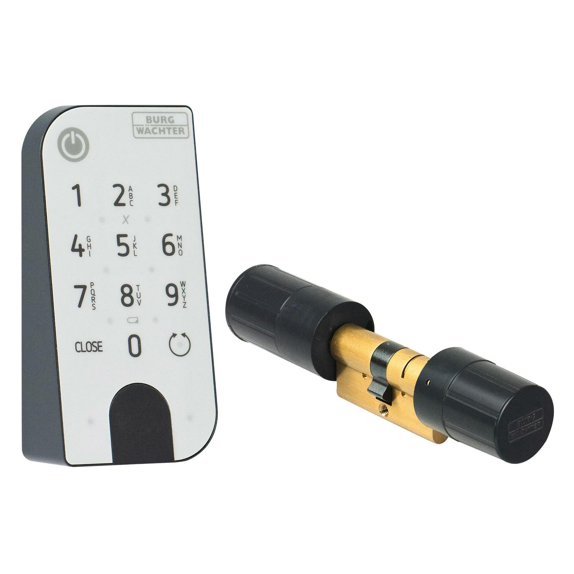 Burg Wächter Funk-Türschloss ENTRYhome 5001 PIN (Bluetooth, Elektronische Zahlenkombination, Smartphone) (50010)