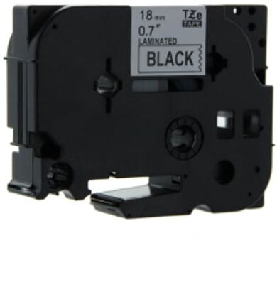 Q-Nomic TZe-344 cinta 18mm texto dorado sobre negro (8M)
