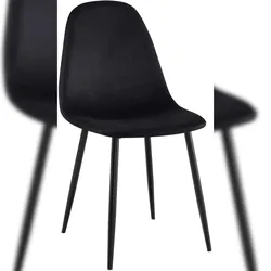 CLP Esszimmerstuhl Napier schwarz/Samt