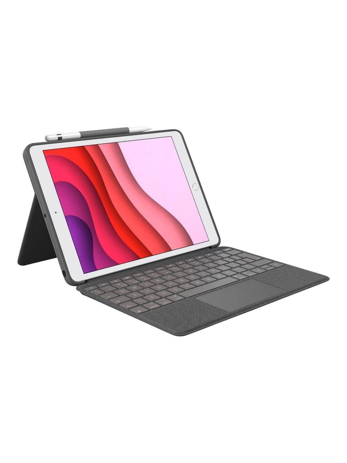 Logitech Combo Touch for iPad 10.9" (10th gen) - Oxford Grey - CH - Tastatur & Folio-Set - Schweiz - Grau