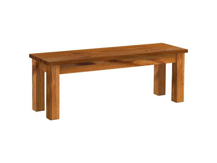 Boxxx Sitzbank, Bernstein, Holz, Kiefer, massiv, 2-Sitzer, 130x46x40 cm, Holzmöbel, Sitzgelegenheiten Holz, Holzbänke