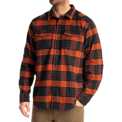 Klim Owen Heavyweight, Hemd - Dunkelorange/Schwarz - 3XL