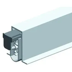 Objekttür-Türabsenkdichtung, EllenMatic Soundproof 1809474, 1083mm, Aluminium