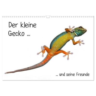 Der kleine Gecko und seine Freunde (Wandkalender 2027 DIN A3 quer), CALVENDO Monatskalender