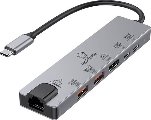 Renkforce USB-C Dockingstation RF-USBH-550 Passend für Marke Dockingstations: Acer, Apple, Asus, Dell, HP, Huawei, Lenovo
