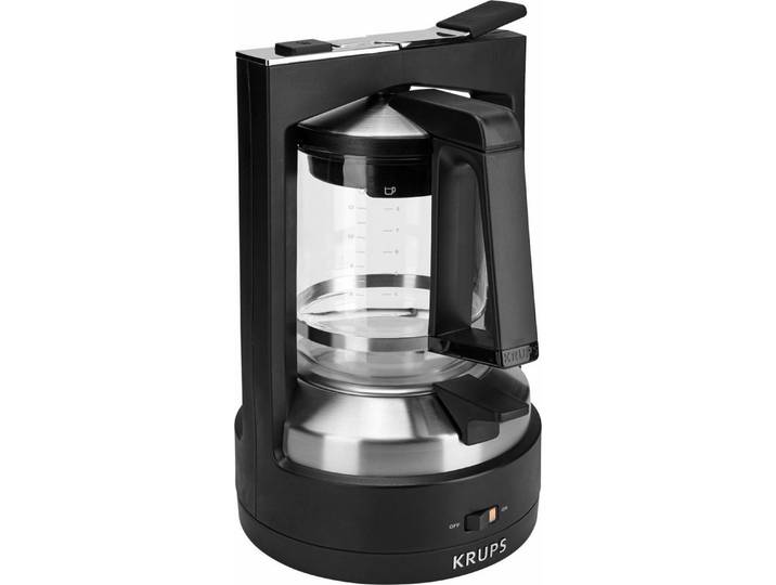 Krups Filterkaffeemaschine KM4689 T8, 1l Kaffeekanne, Permanentfilter, mit Druckbrühsystem