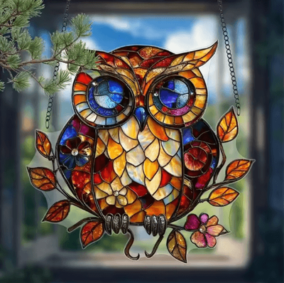 Uplift Curations Colorful Owl Pendant Light Decorative Animal Hanging Lamp For Home & Garden 05