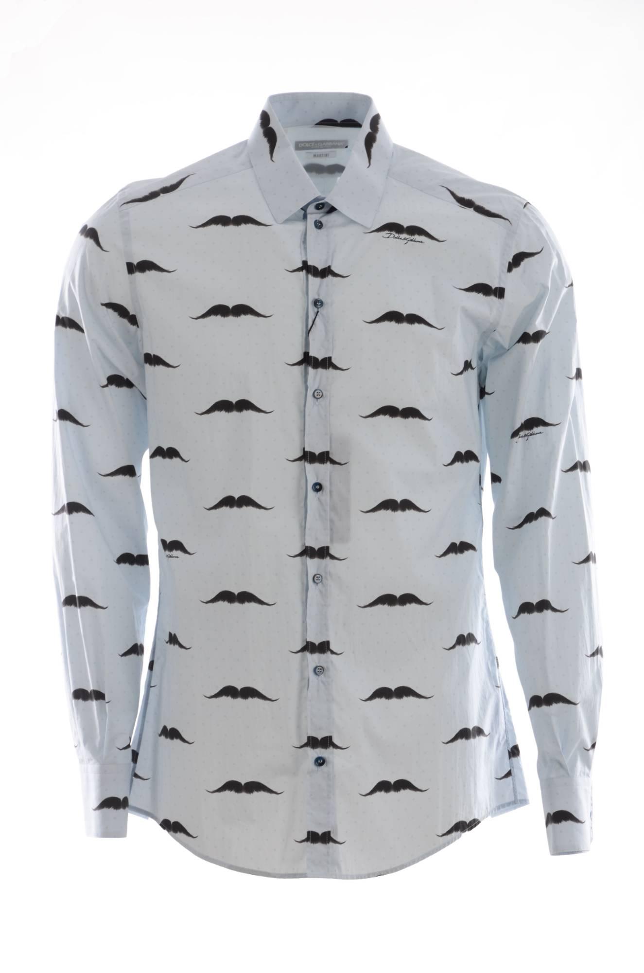 Dolce & Gabbana Herren Schnurrbart Hemd
