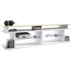 LOWBOARD Movie Platte des TV-Aufsatzes in Creme Hochglanz