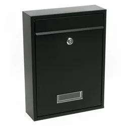 Helloshop26 - Design-Wandbriefkasten schwarz verzinkter Stahl 16_0000075