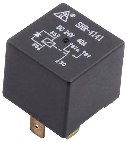 TRU COMPONENTS SHR-4141 SHR-12VDC-F-C 5pin Kfz-Relais 12 V/DC 40A 1 Wechsler