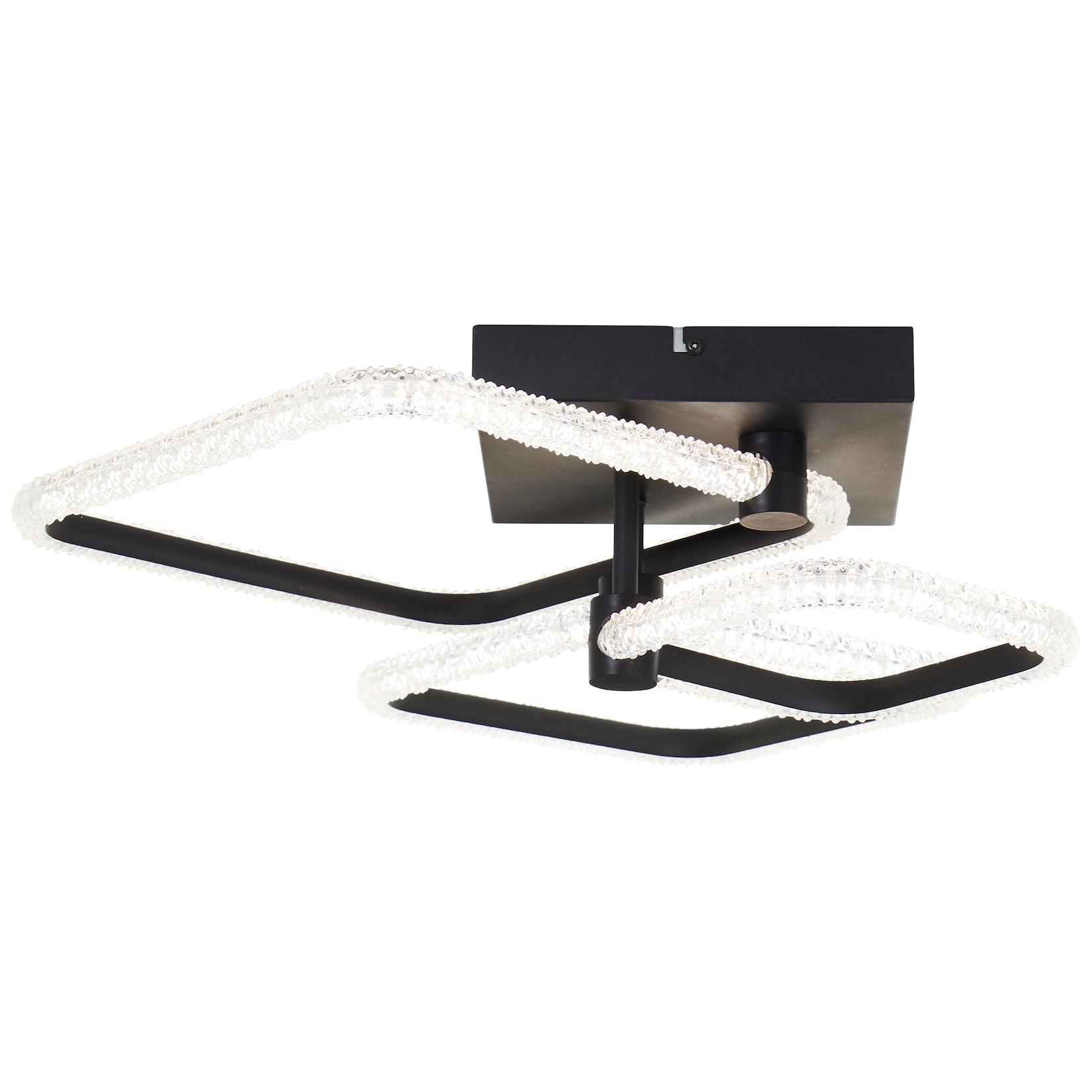 BRILLIANT Deckenleuchte Aydin LED 59x46 cm, 4700 lm, 3000-7000 K, Aluminium, schwarz