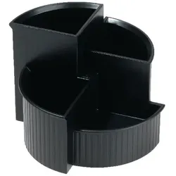 helit Stiftehalter 4 Fächer PS (Polystyrol) Schwarz