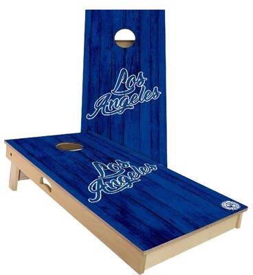 Skip's Garage LA Vintage Baseball Outdoor Cornhole Board Set