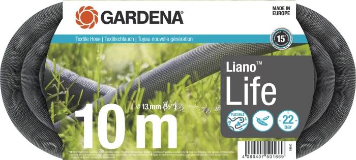 GARDENA Textilschlauch Liano Life 13 mm, 10 m