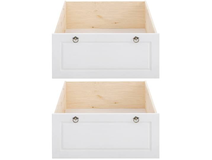 Schubkasten OTTO HOME Tessin , weiß, B:69cm H:29cm T:64cm, Massivholz, Schubladen, Schubkasten, Bettschubladen auf Rollen, passend für das OTTO HOME Bett Tessin