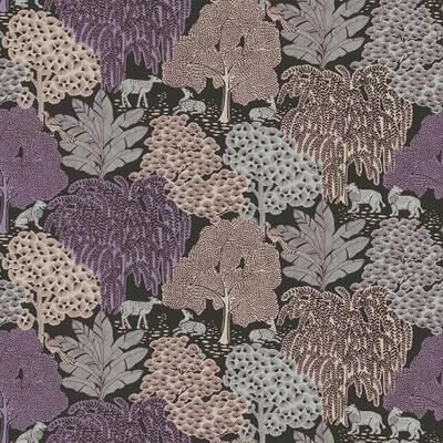 Laura Ashley Garwood Grove Violet Grey Wallpaper