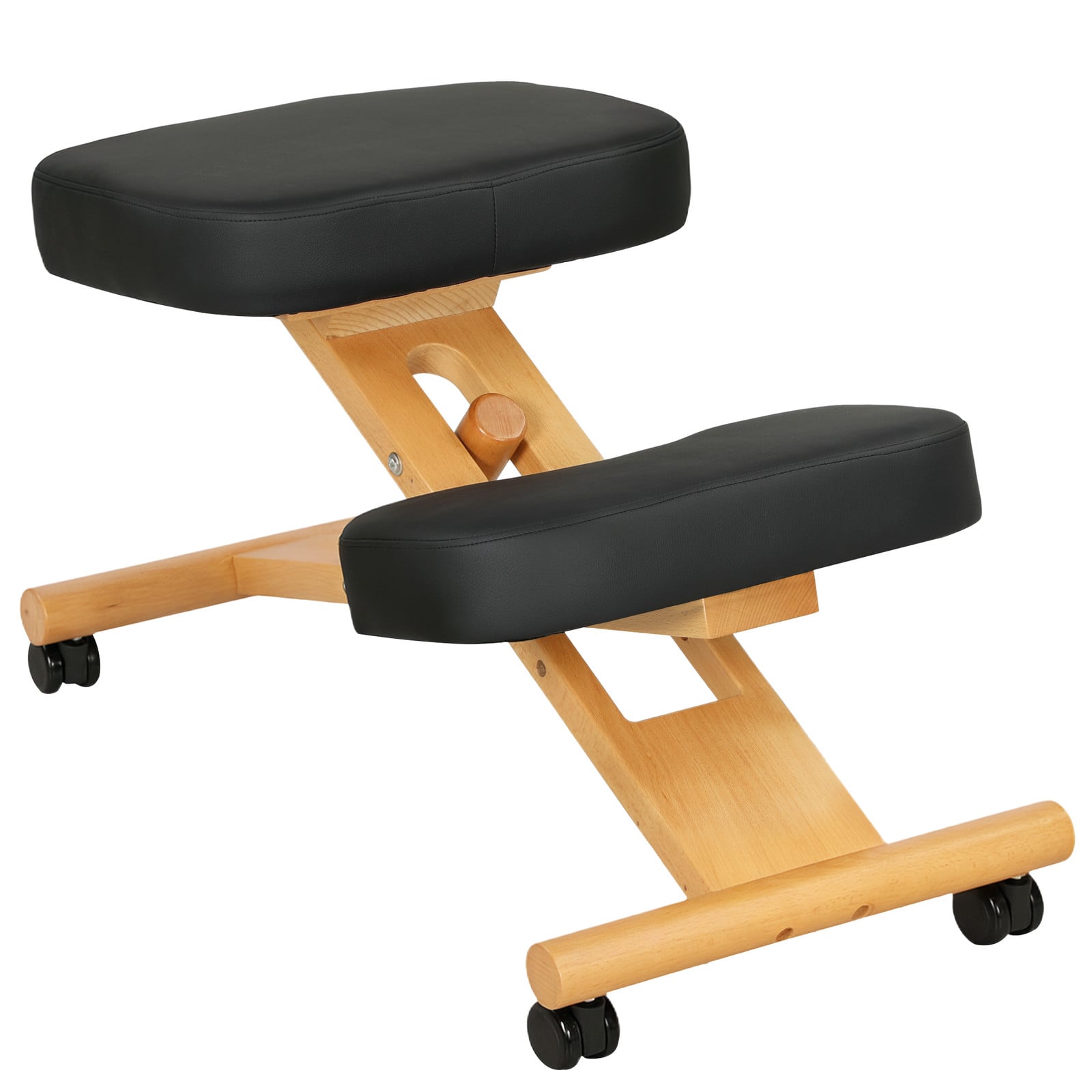 HOMCOM Ergonomische Kniestoel met Wielen voor Thuis en Kantoor
