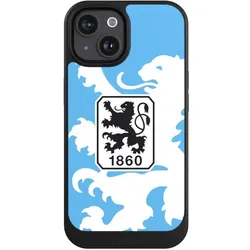 Nivocase Hülle für Apple iPhone 15 Handyhülle NIVOcore Case Schwarz Offizielles Lizenzprodukt TSV 1860 (Apple iPhone 15), Smartphone Hülle, Schwarz